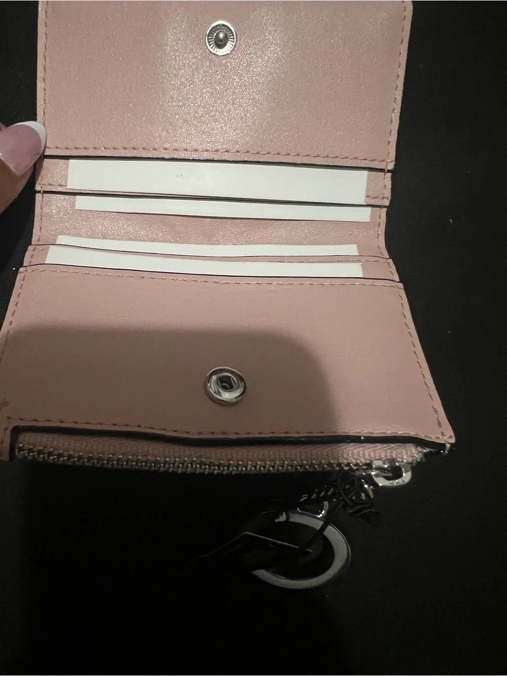 Victoria's Secret Rose Gold Glitter Bow Keyring Wallet - Picture 3 of 3
